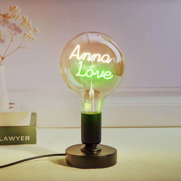 Any Name Light Bulbs - Personalized Any Name Light Bulbs Lamp