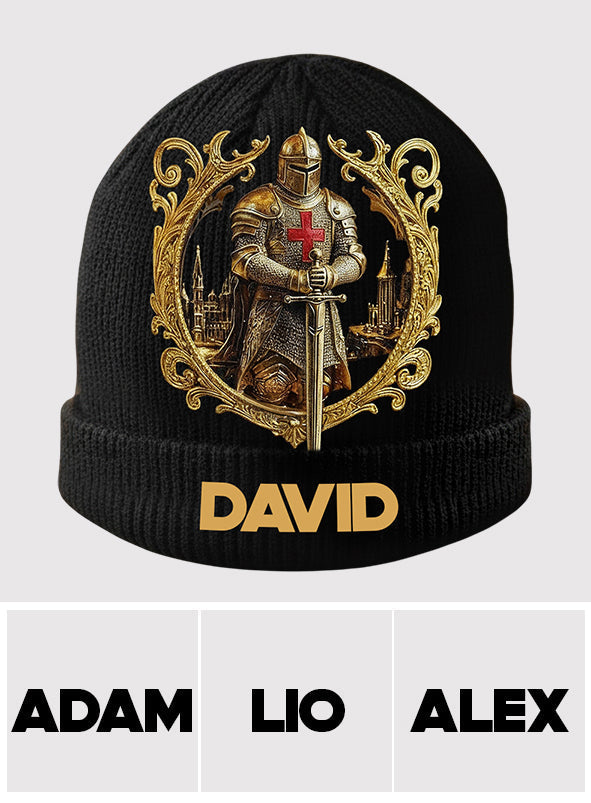 Knight Of God - Personalized Christian Beanie Hat