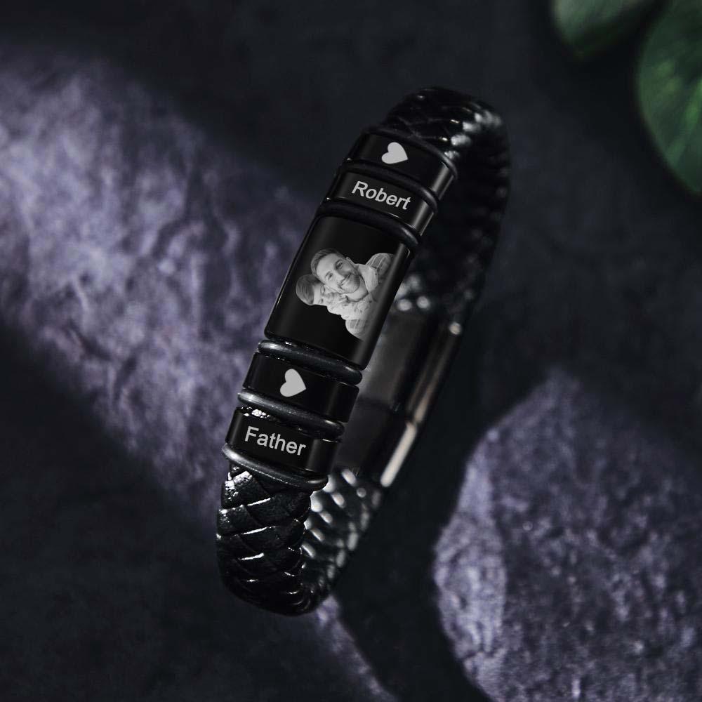 Any Photos - Personalized Photo Engraved Bracelet