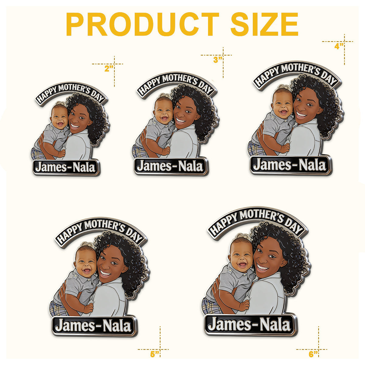 1st Mother's Day - Personalized Mother Magnet