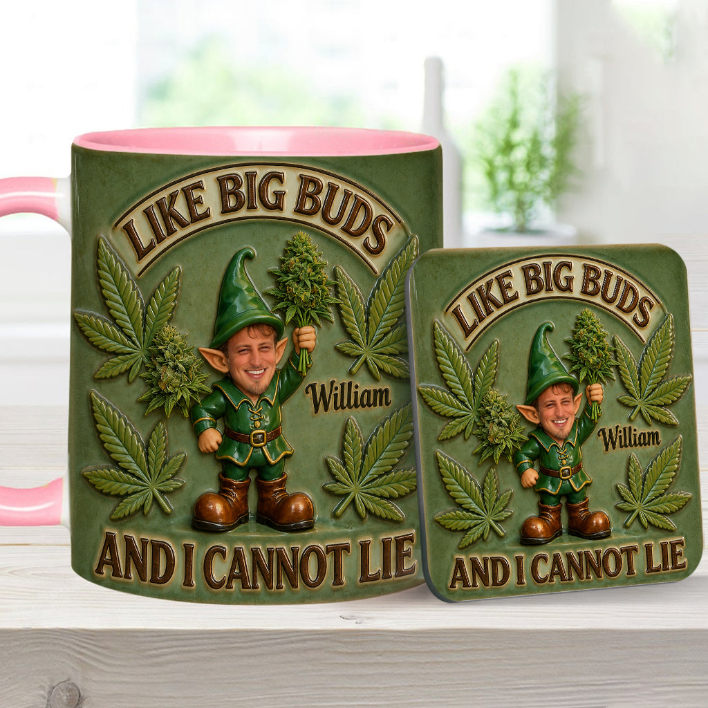 I Like Big Buds - Personalized Weed Accent Mug & Coaster