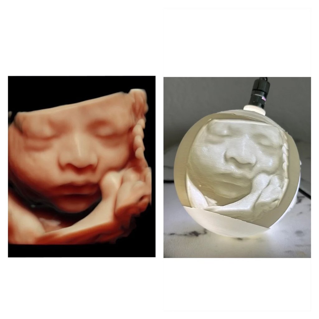 Personalized Any Photo Moon Hanging Ornament