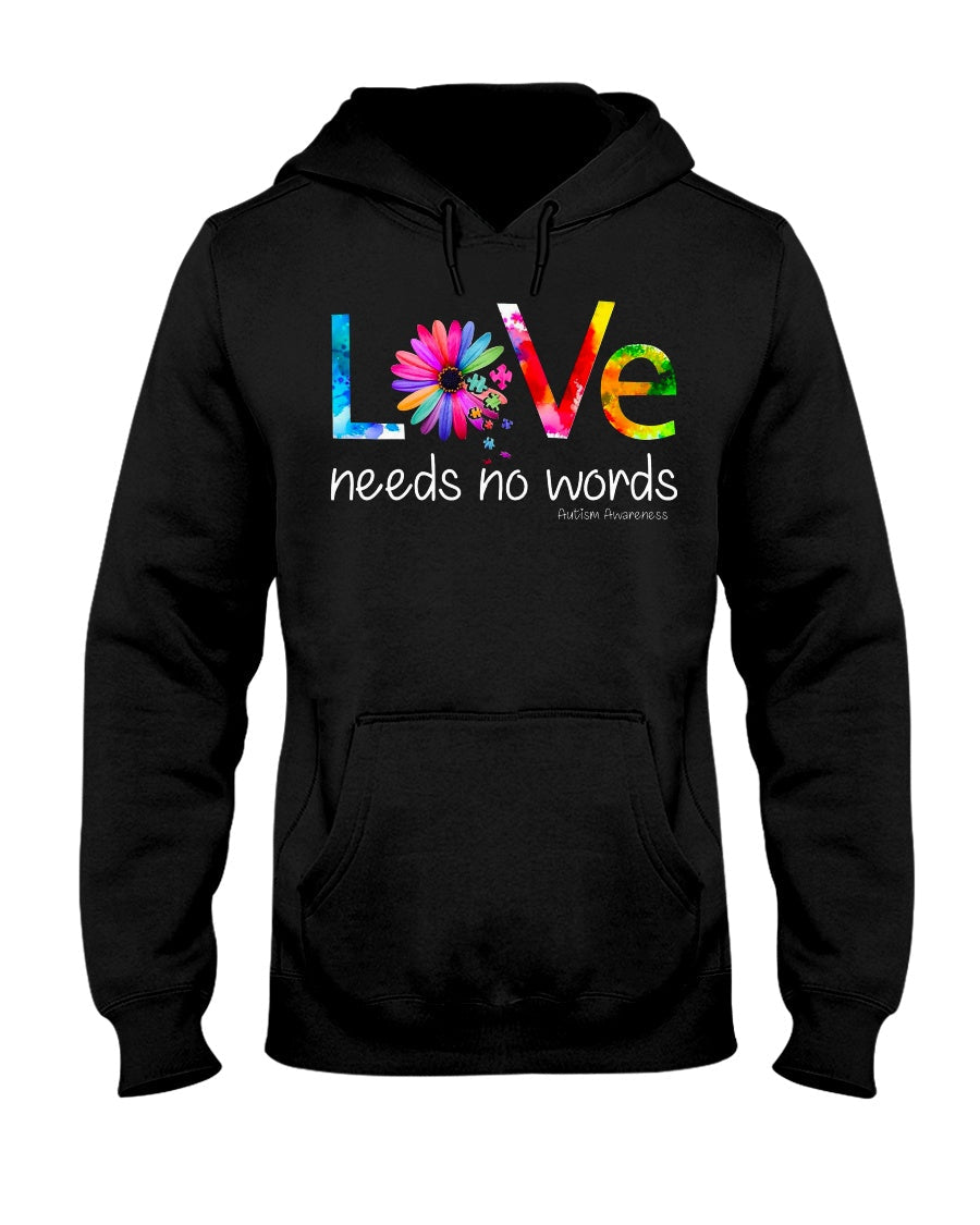 Autism Love No Word - Autism Awareness T-shirt and Hoodie 0921