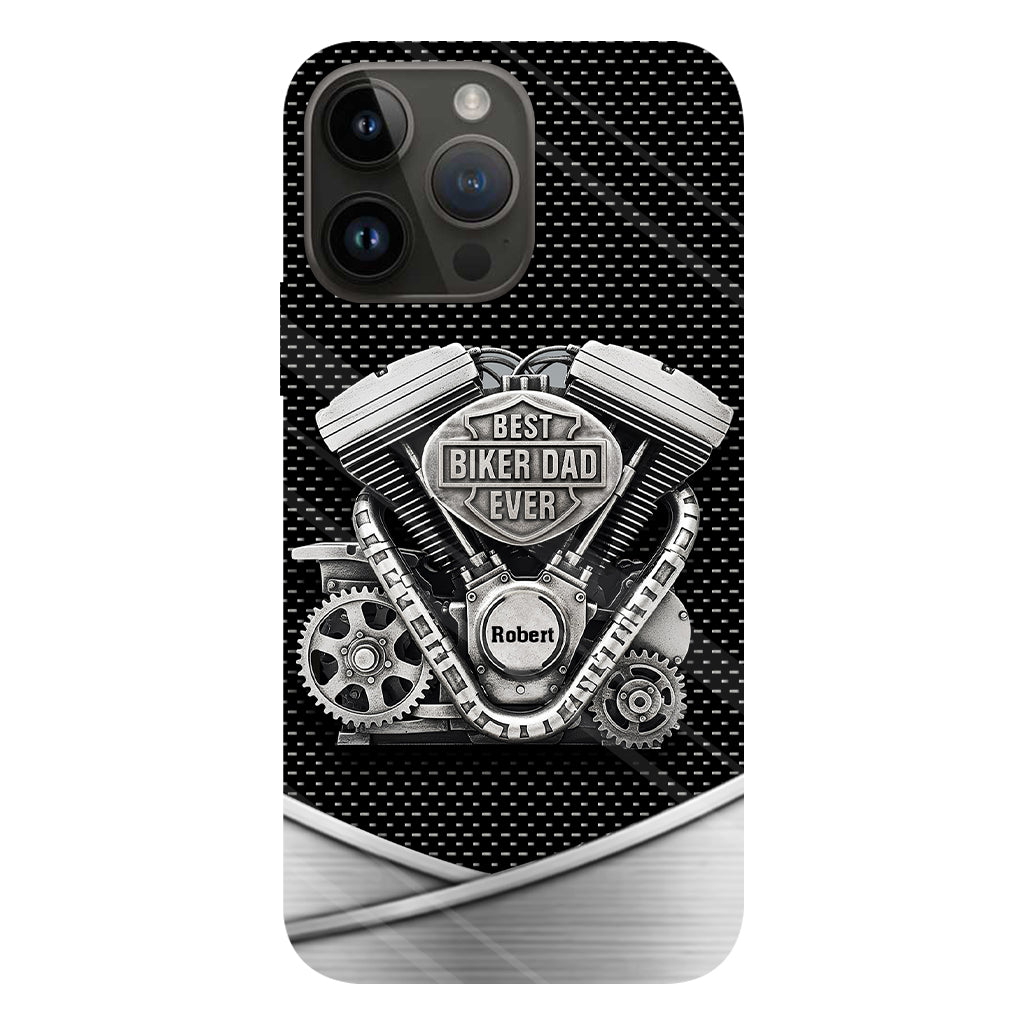 Best Dad Ever - Personalized Biker Full Print Phone Case