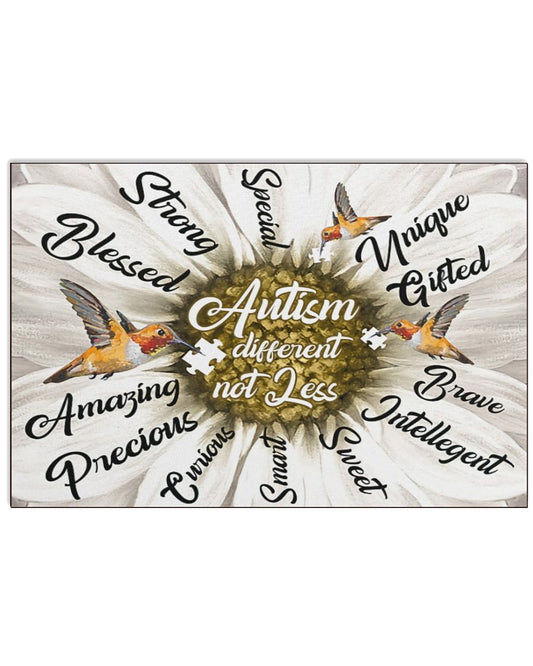 Autism Different Not Less - Autism Awareness Poster 0921
