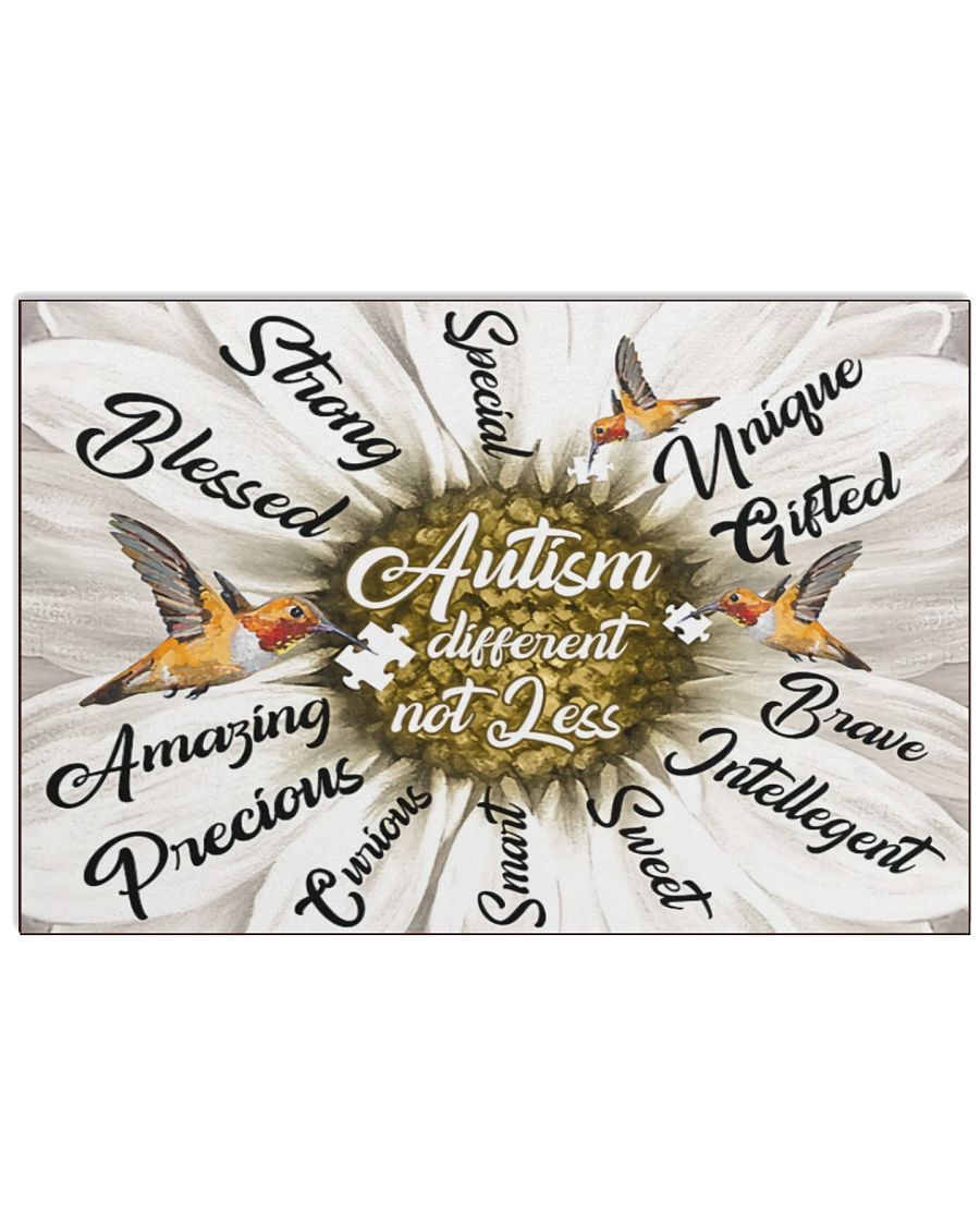 Autism Different Not Less - Autism Awareness Poster 0921