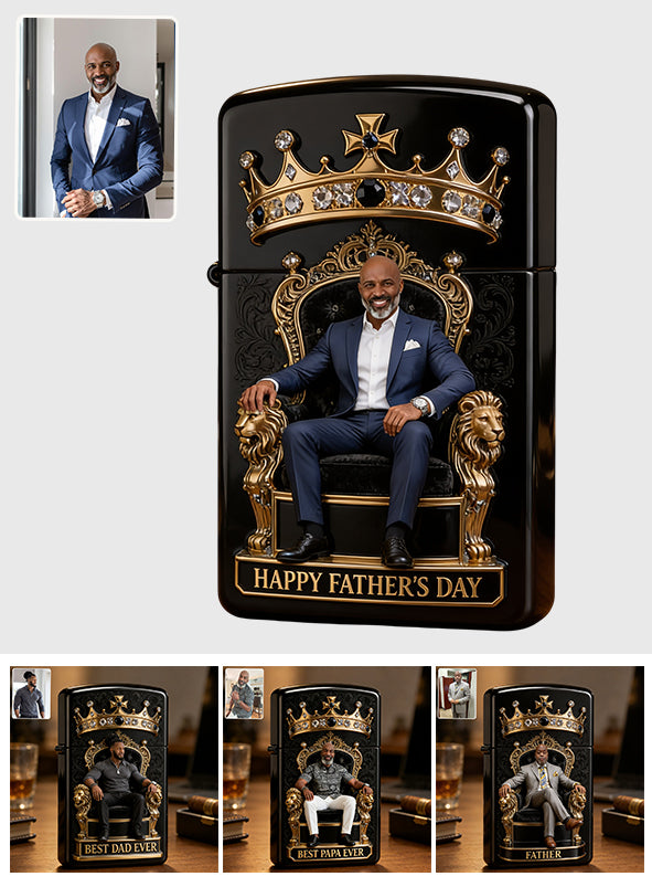 Custom Any Photo The Best Dad/Grandpa/Uncle... - Personalized Father Lighter