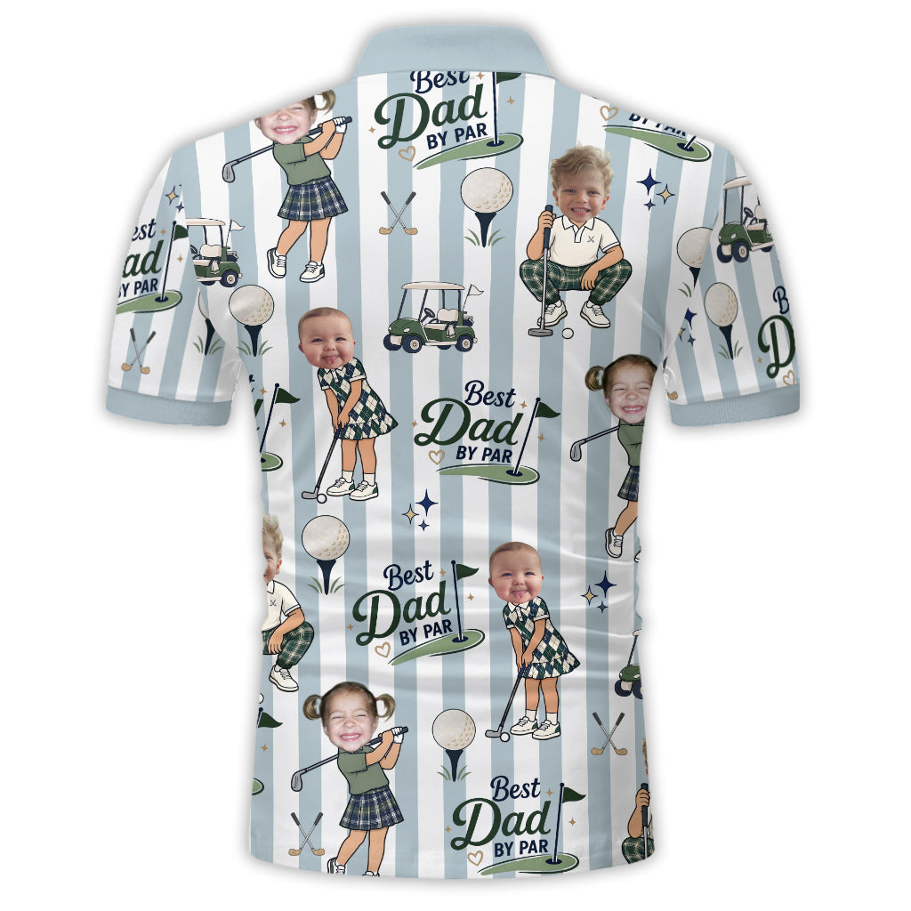Best Dad By Par - Personalized Golf Polo Shirt