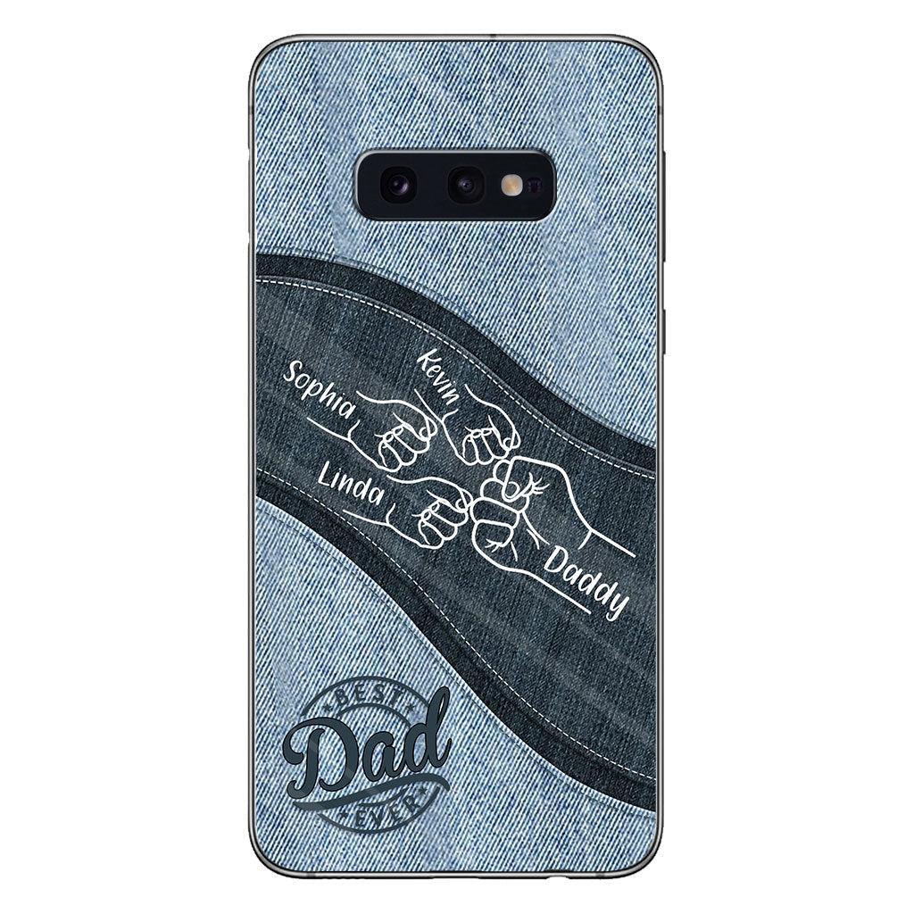 Daddy And Me Daddy's Team - Personalized Father Phone Case