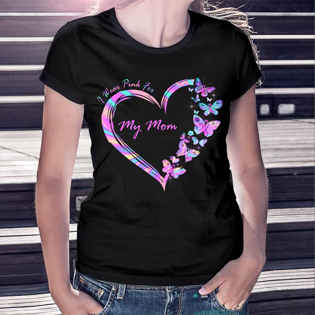 I Wear Pink - Breast Cancer Awareness Personalized T-shirt And Hoodie