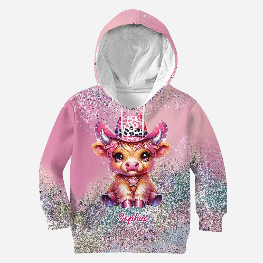 Cute Highland Cow - Personalized Highland Cow All Over Shirt