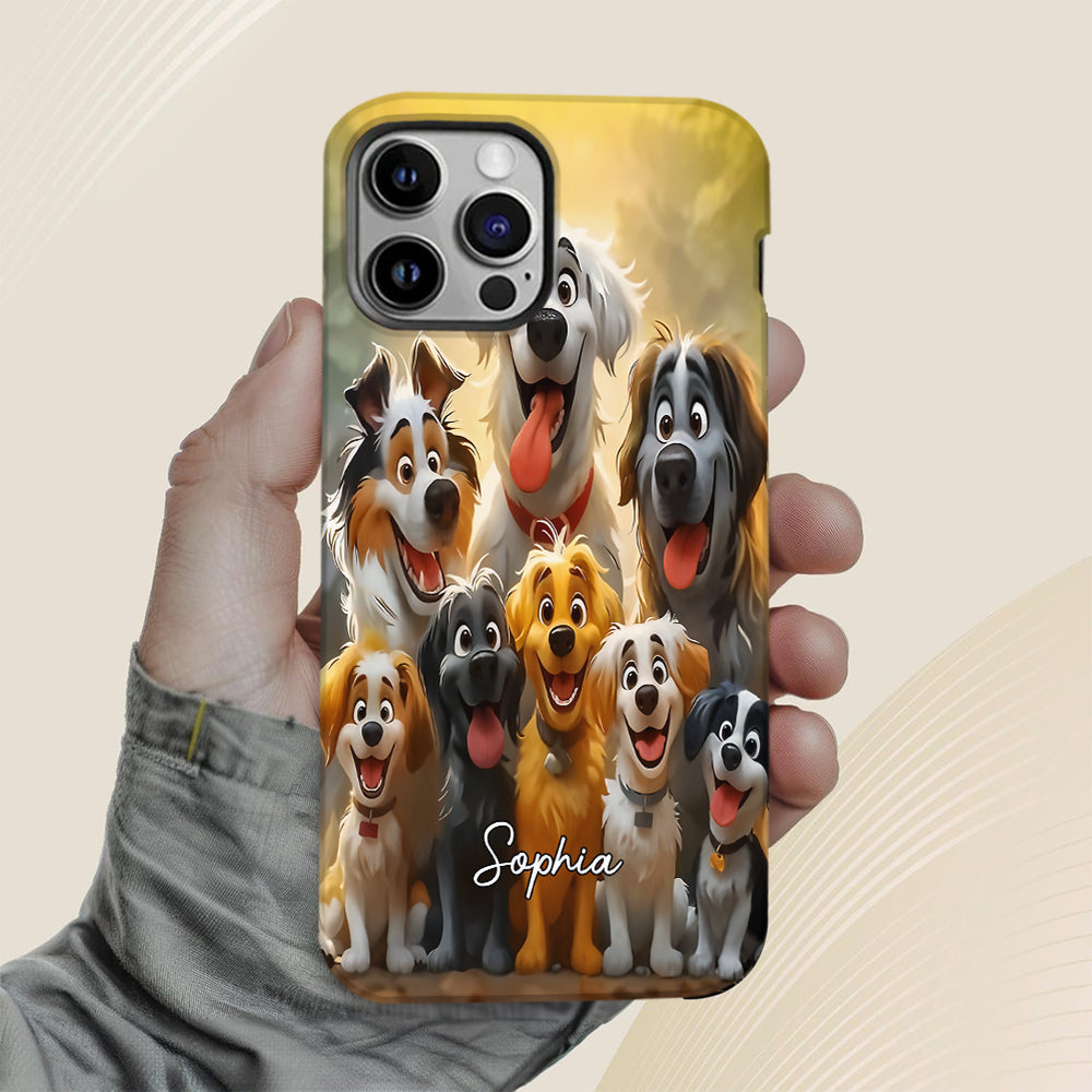 Just A Girl Who Loves Dogs - Personalized Dog Full Print Phone Case