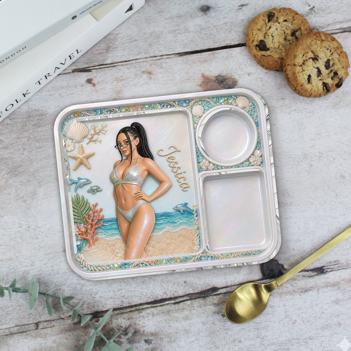 Beach Lover Jewelry Organizer - Personalized Sea Lover Catch-All Tray