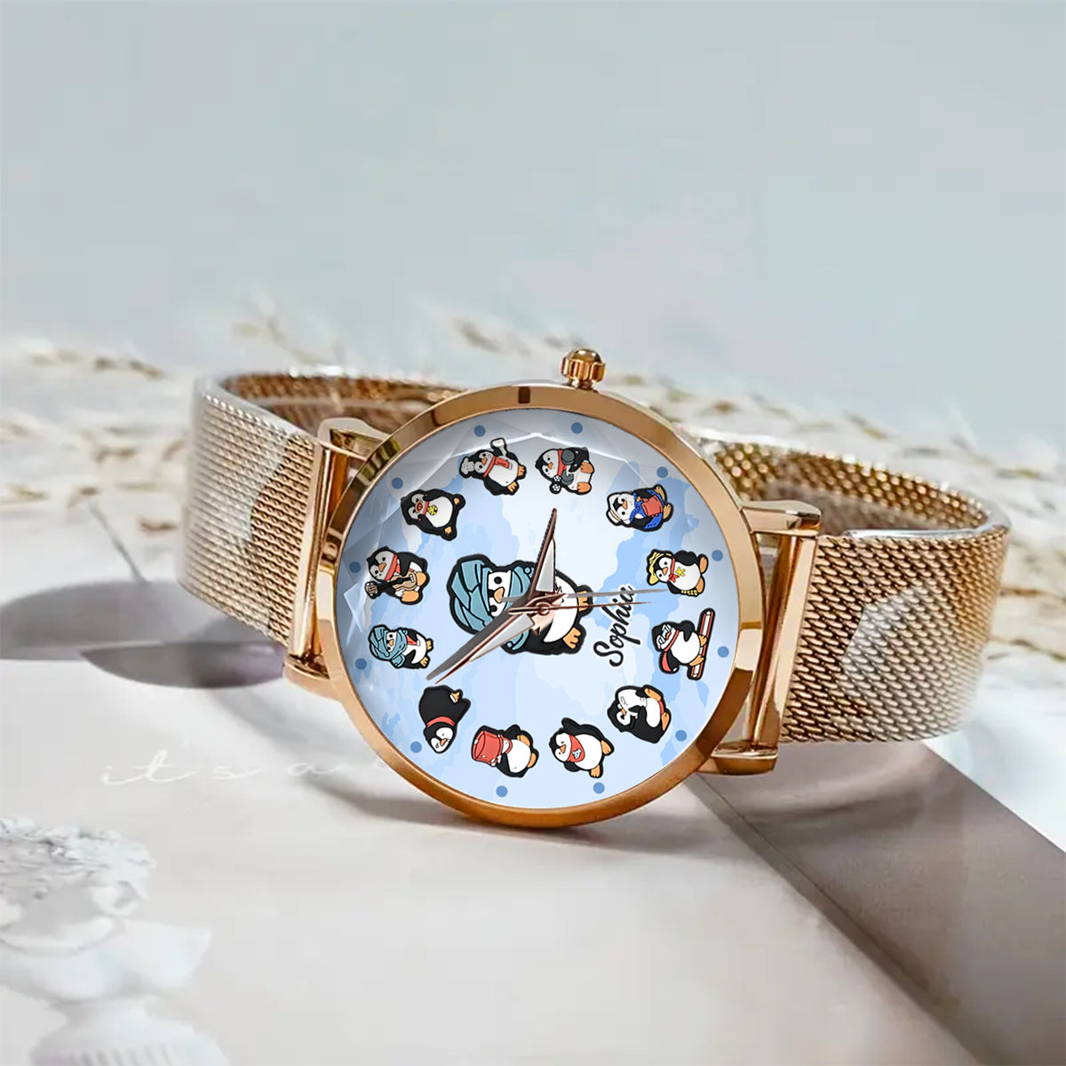 Just A Girl Who Loves Penguins - Personalized Penguin Lover Women Hand Watch