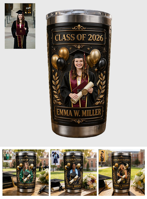 Any Photo Graduation Gift - Personalized Graduation Tumbler