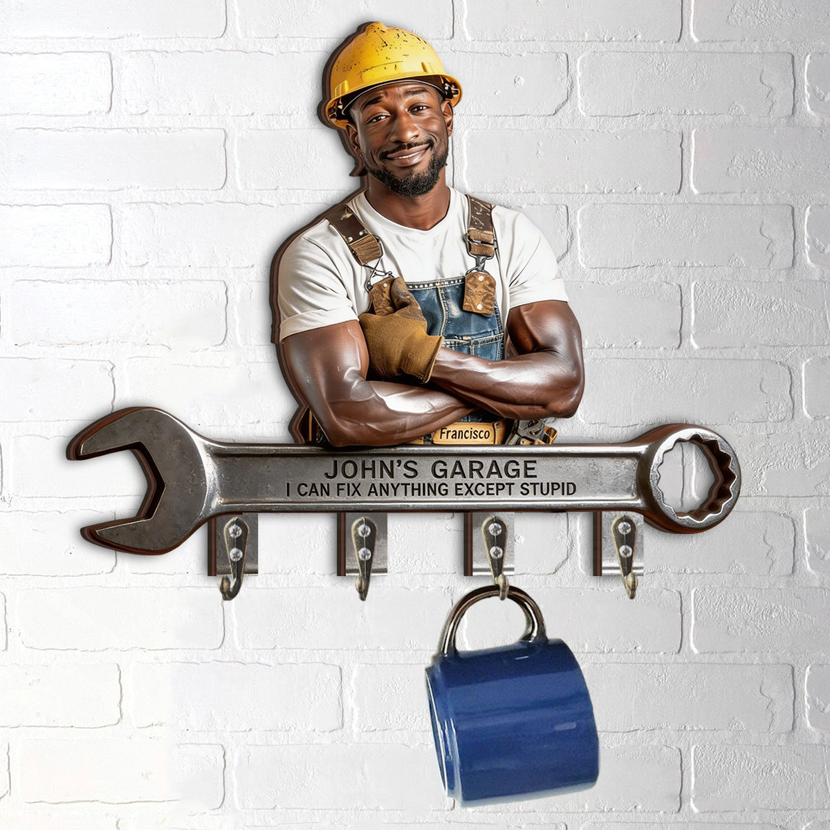 Can Fix Anything Rack - Personalized Mechanic Custom Shaped Hanging Rack