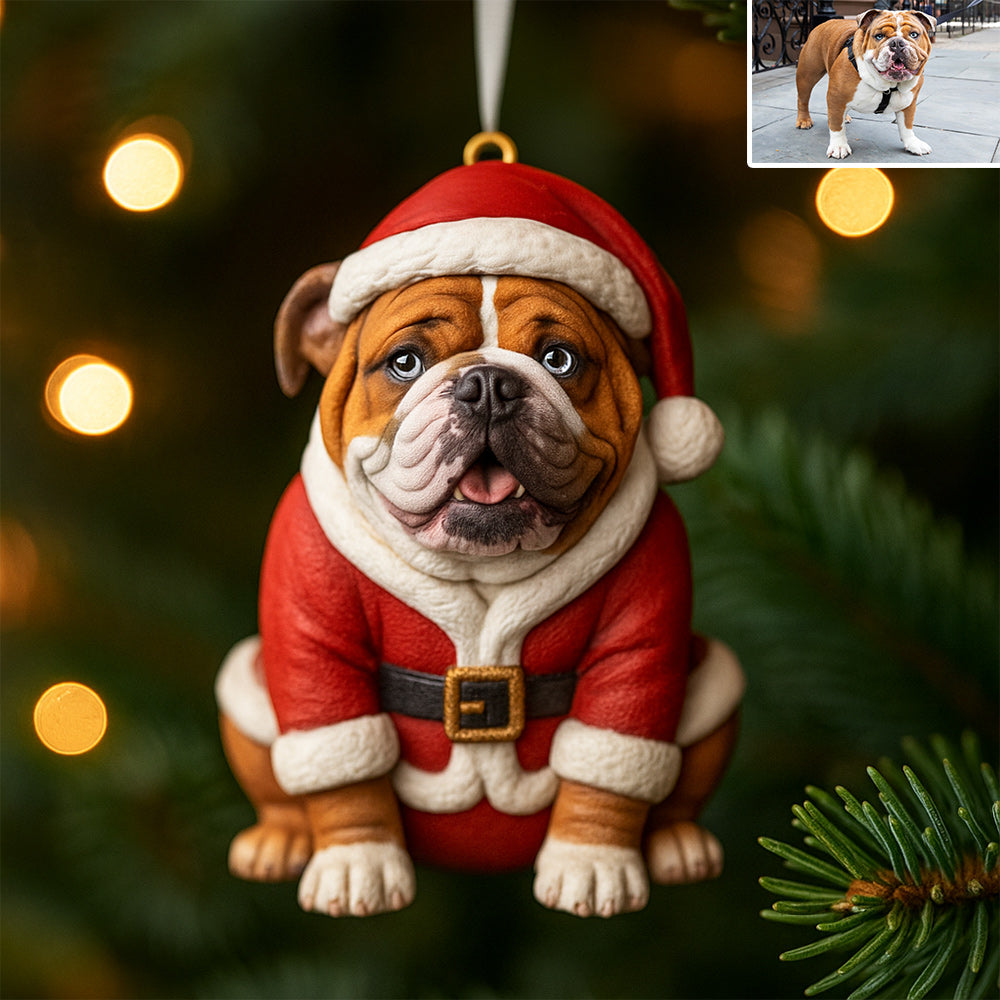 Furry And Bright - Personalized French Bulldog Dog Custom Made 3D Minifigure Ornament
