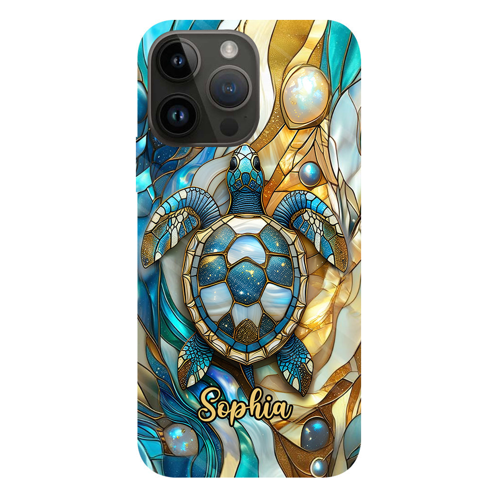 Artistic Turtle - Personalized Turtle Full Print Phone Case