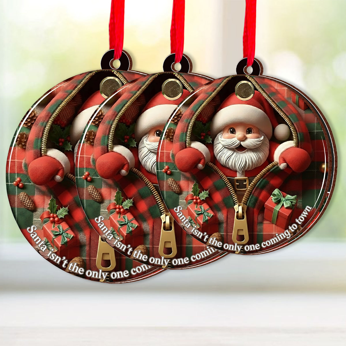 Expecting Baby Xmas - Pregnancy Announcement Gift - Personalized Pregnancy Flip Ornament