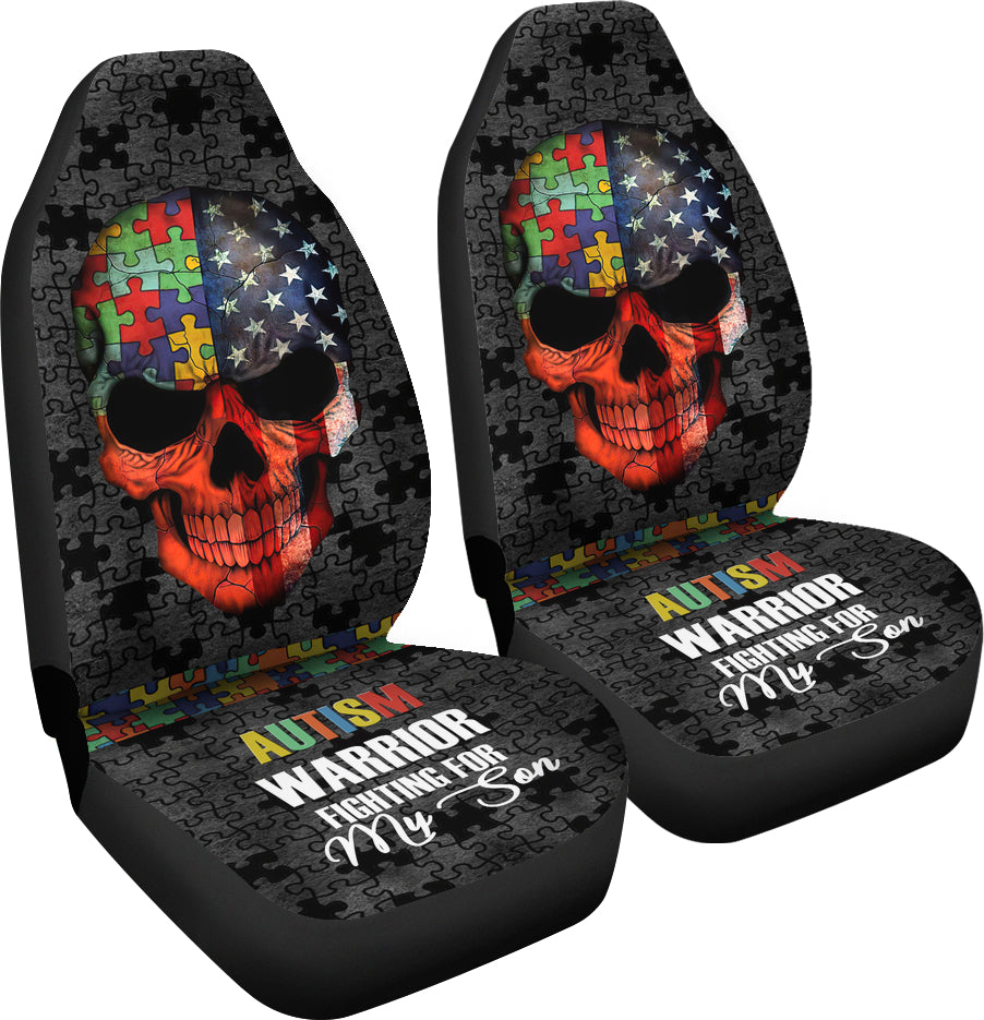 Autism Warrior Autism Awareness Seat Covers 0622