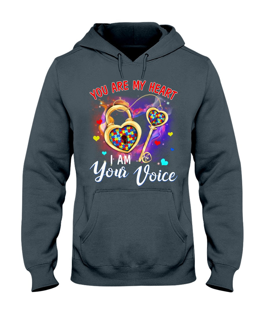 Autism I'm Your Voice You Are My Heart - Autism Awareness T-shirt and Hoodie 0921