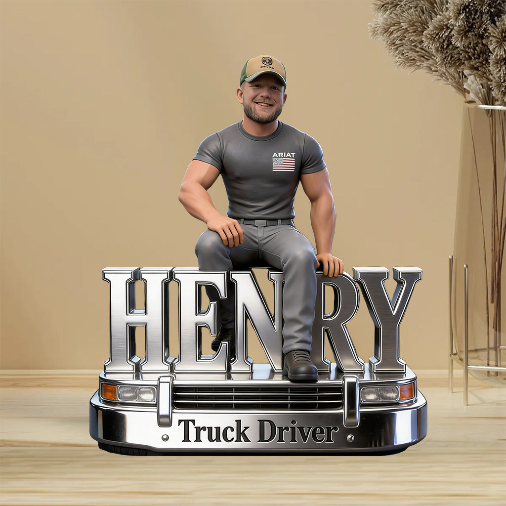 Custom Any Photo - Personalized Trucker Custom Shaped Acrylic Plaque