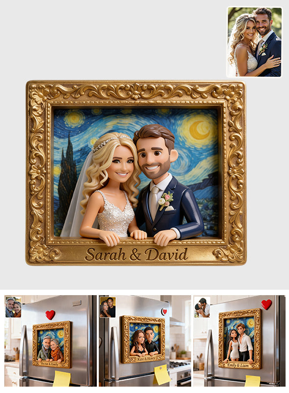 Custom Any Photo - Personalized Couple Magnet