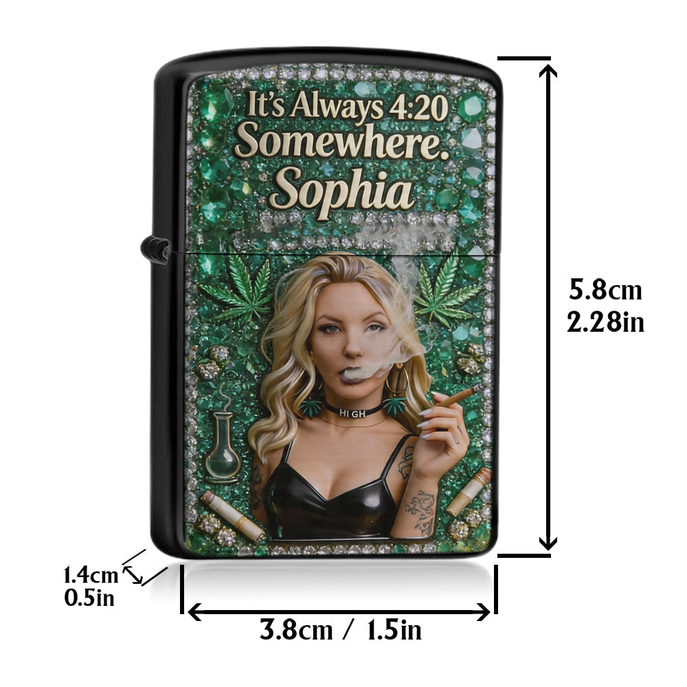 Cannabis Enthusiast, Custom From Any Photo - Personalized Weed Lighter