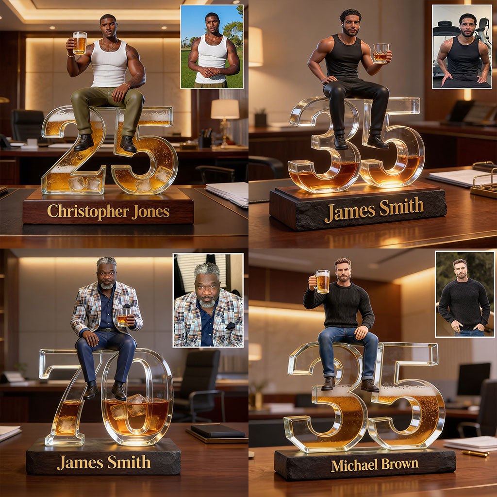 Custom Any Photo - Personalized Birthday Custom Shaped Acrylic Plaque