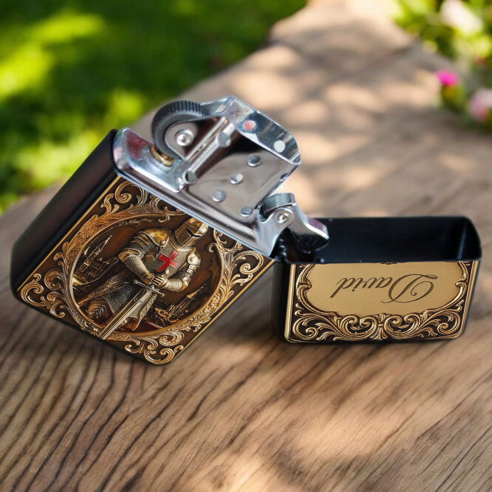 Knight Of God - Personalized Christian Lighter