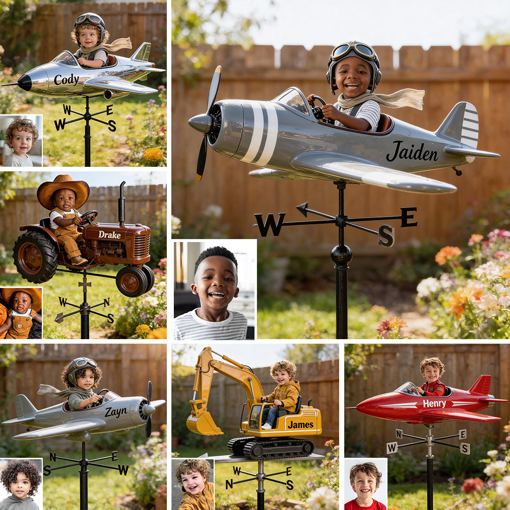 Custom Any Photo, Any Vehicle - Personalized Kid Weather Vane