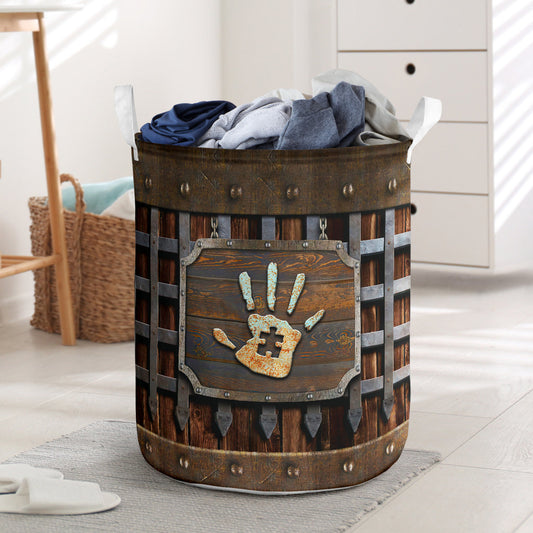 Autism Metal Pattern Print Autism Awareness Storage Basket 0622