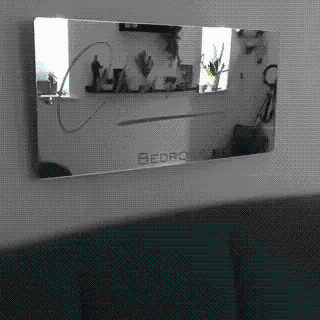 Personalized Affirmations Mirror - Light Colorful - Bedroom Lamp - Custom Name