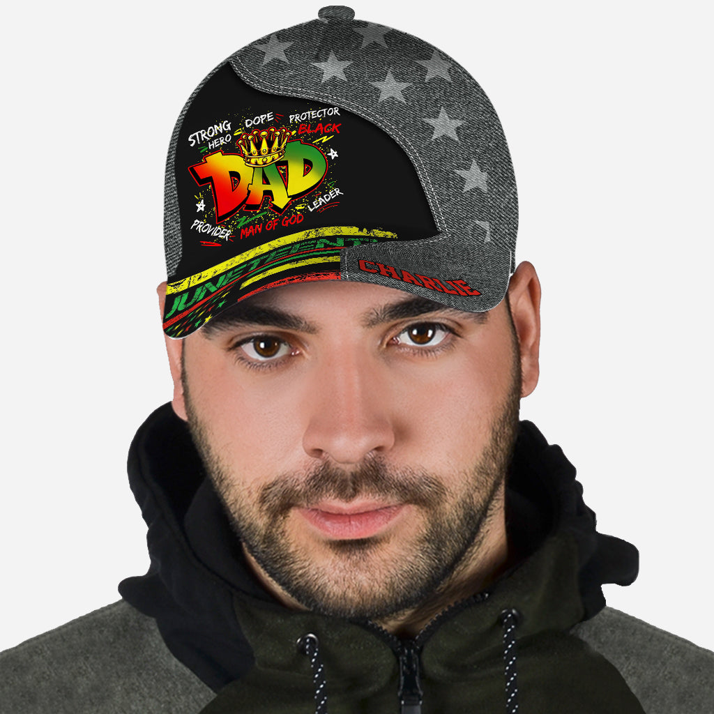 Juneteenth Dad - Personalized Juneteenth Classic Cap