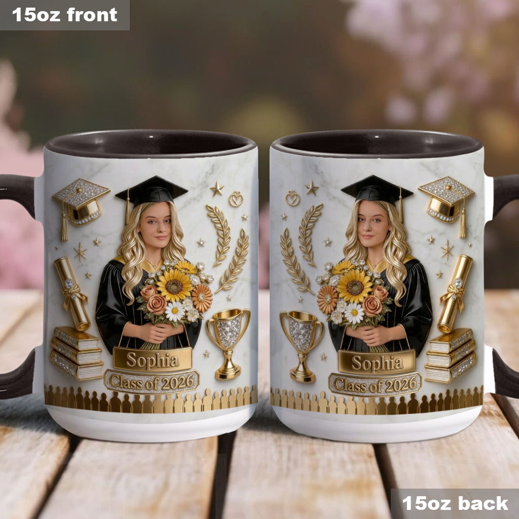 Happy Graduation! - Personalized Graduation Accent Mug