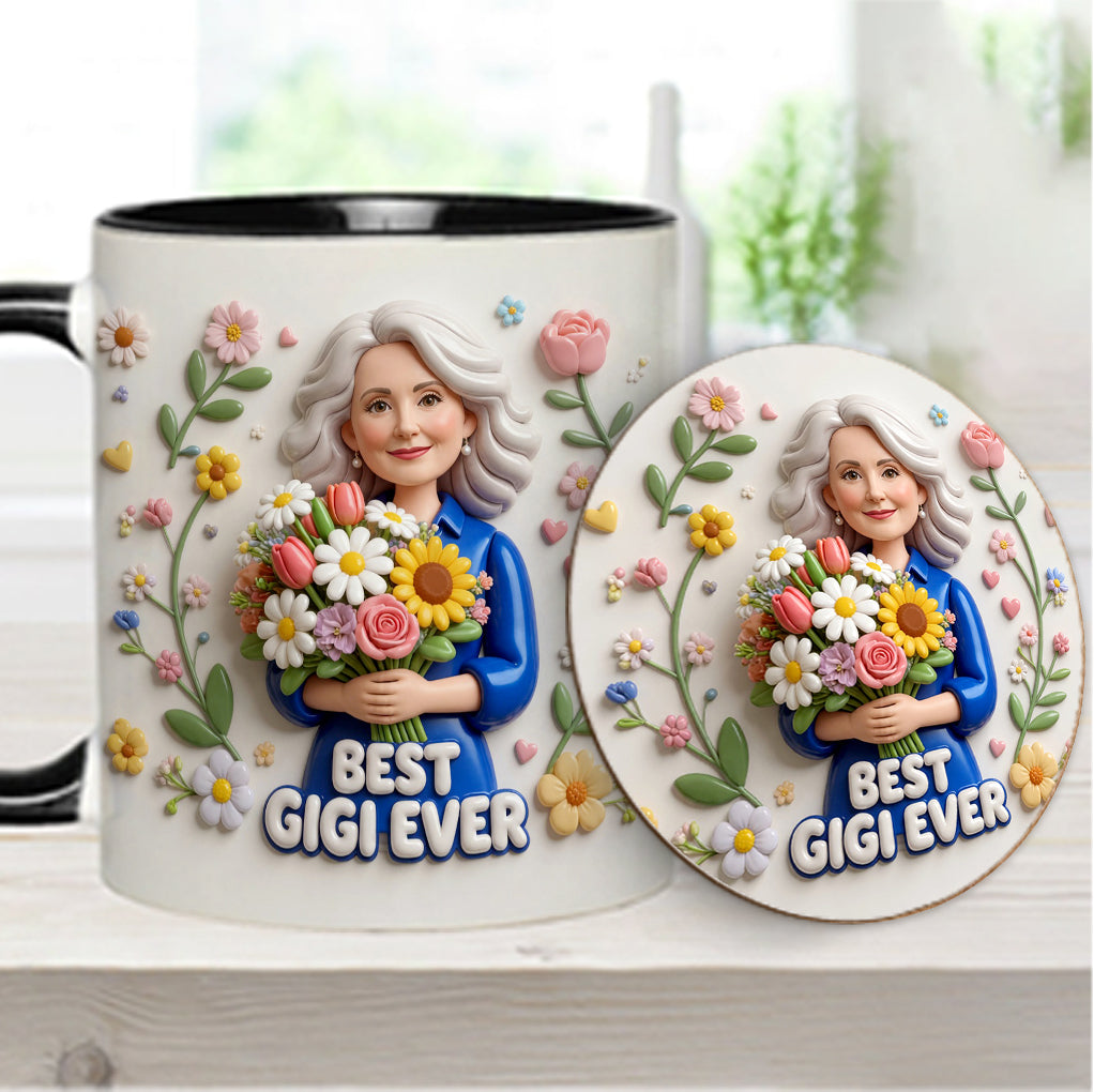 Custom Any Photo - Personalized Mother Accent Mug & Coaster