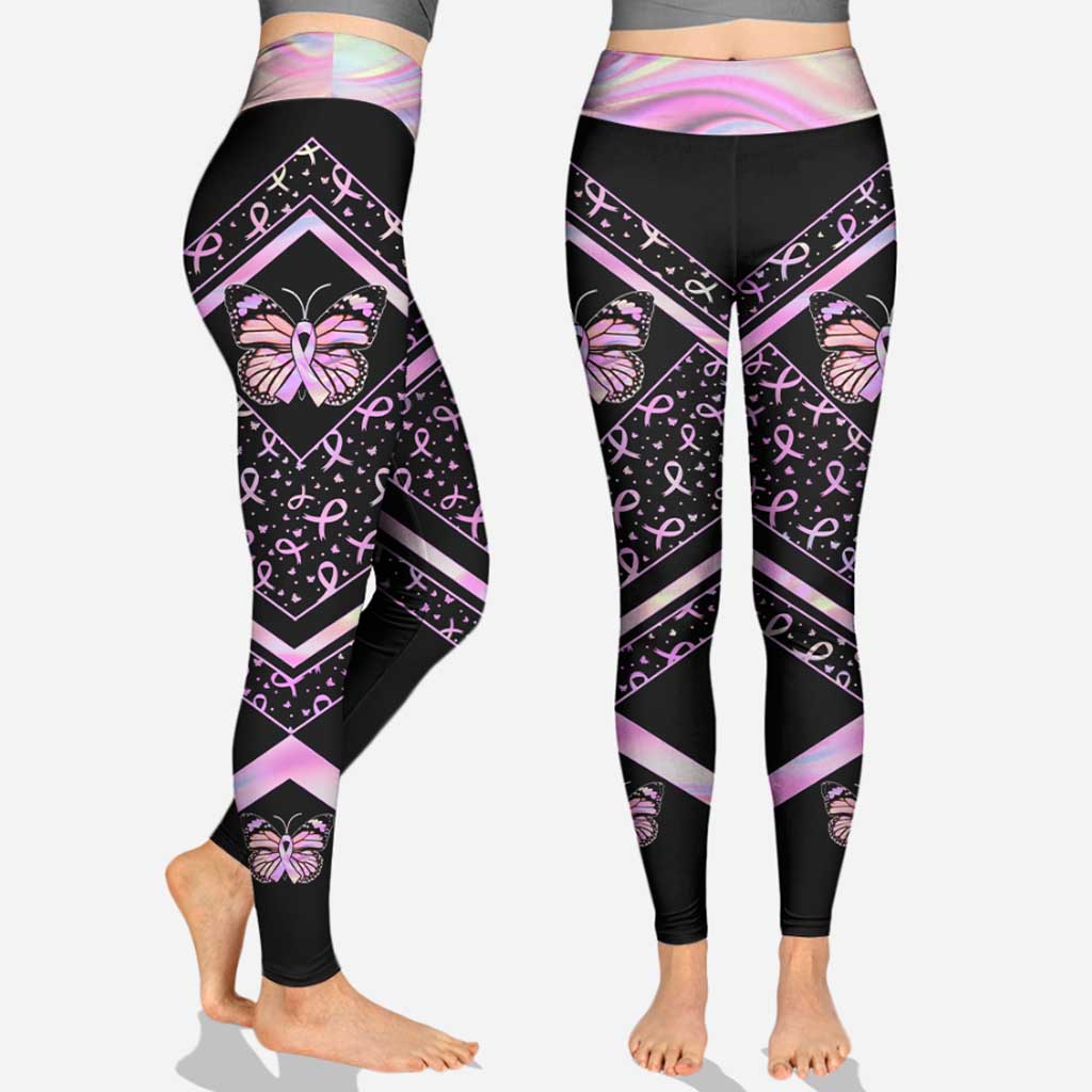 Hope For A Cure - Breast Cancer Awareness Leggings And Hollow Tank Top