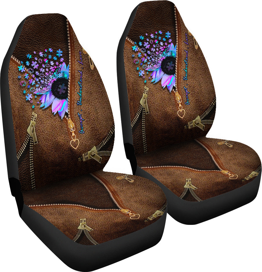 Accept Understand Love Autism Awareness Seat Covers 0622