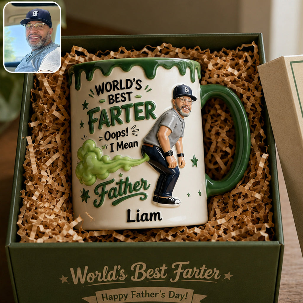 Best Farter Ever - Personalized Father Accent Mug & Coaster