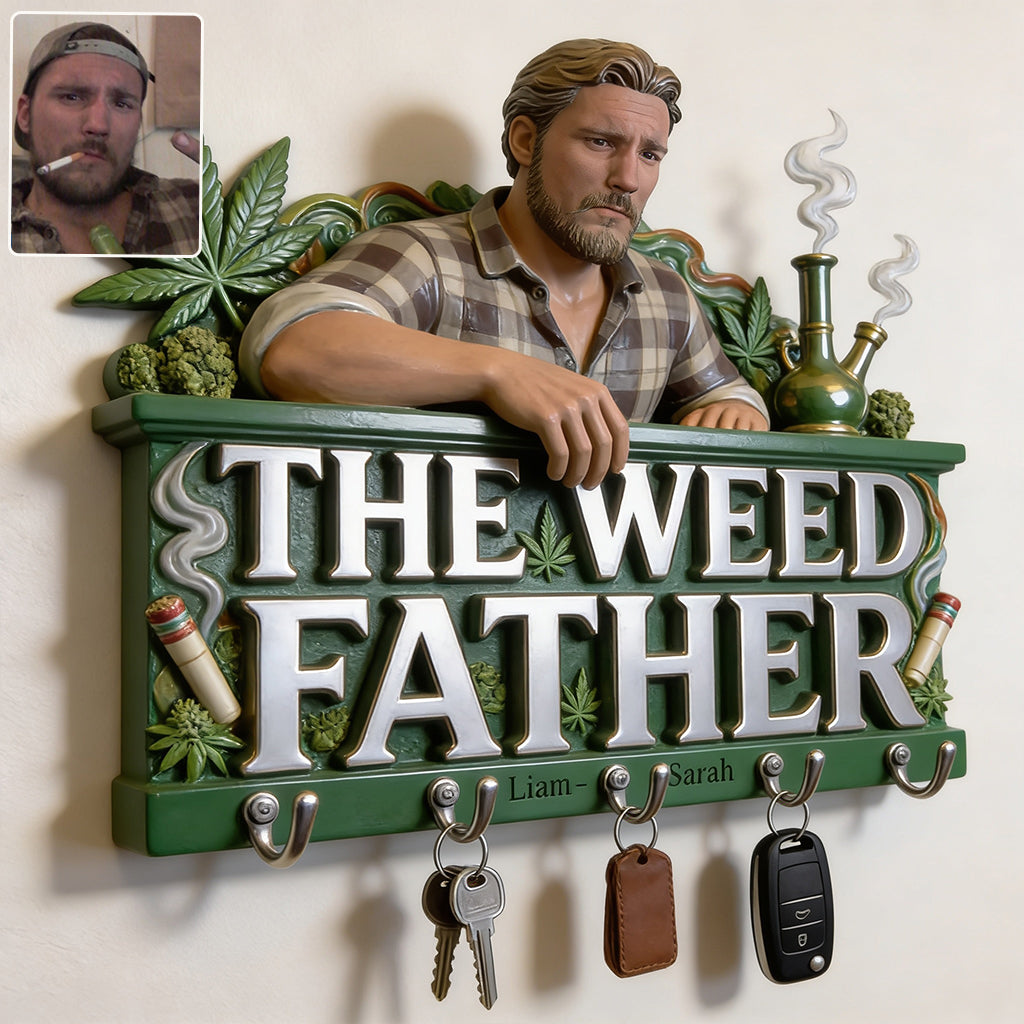 Custom Any Photo - Personalized Weed Custom Shaped Hanging Rack