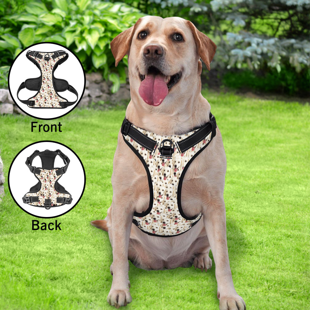 Custom Pet Photo Pattern - Personalized Dog Funny Photo Pattern Style Dog Harness