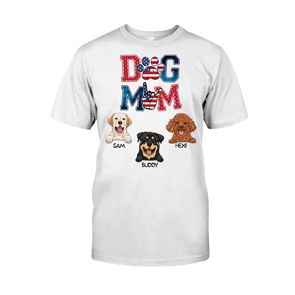 American Dog Mom - Personalized Dog T-shirt & Hoodie