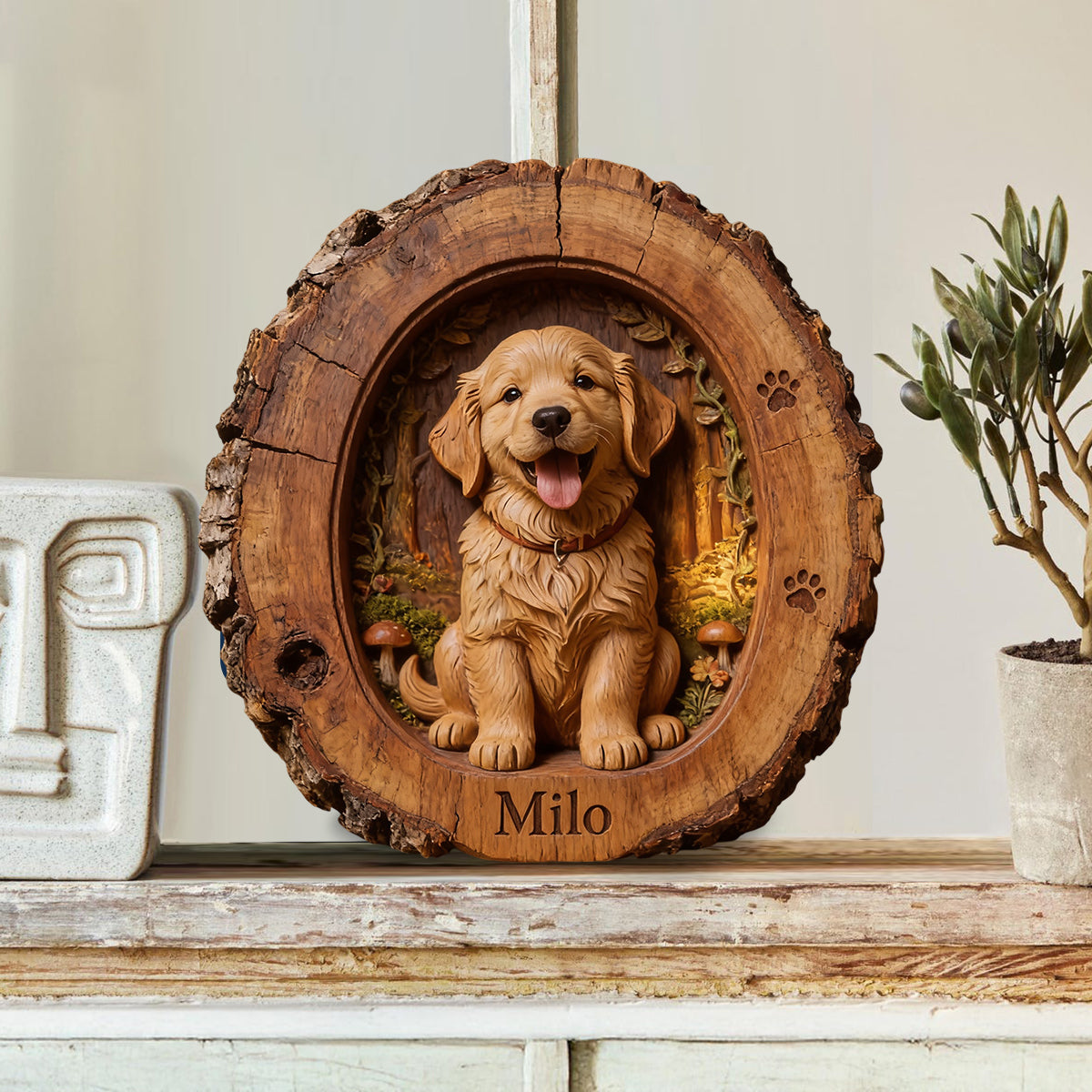 Custom Any Photo - Personalized Dog Custom Shaped Wood Plaque