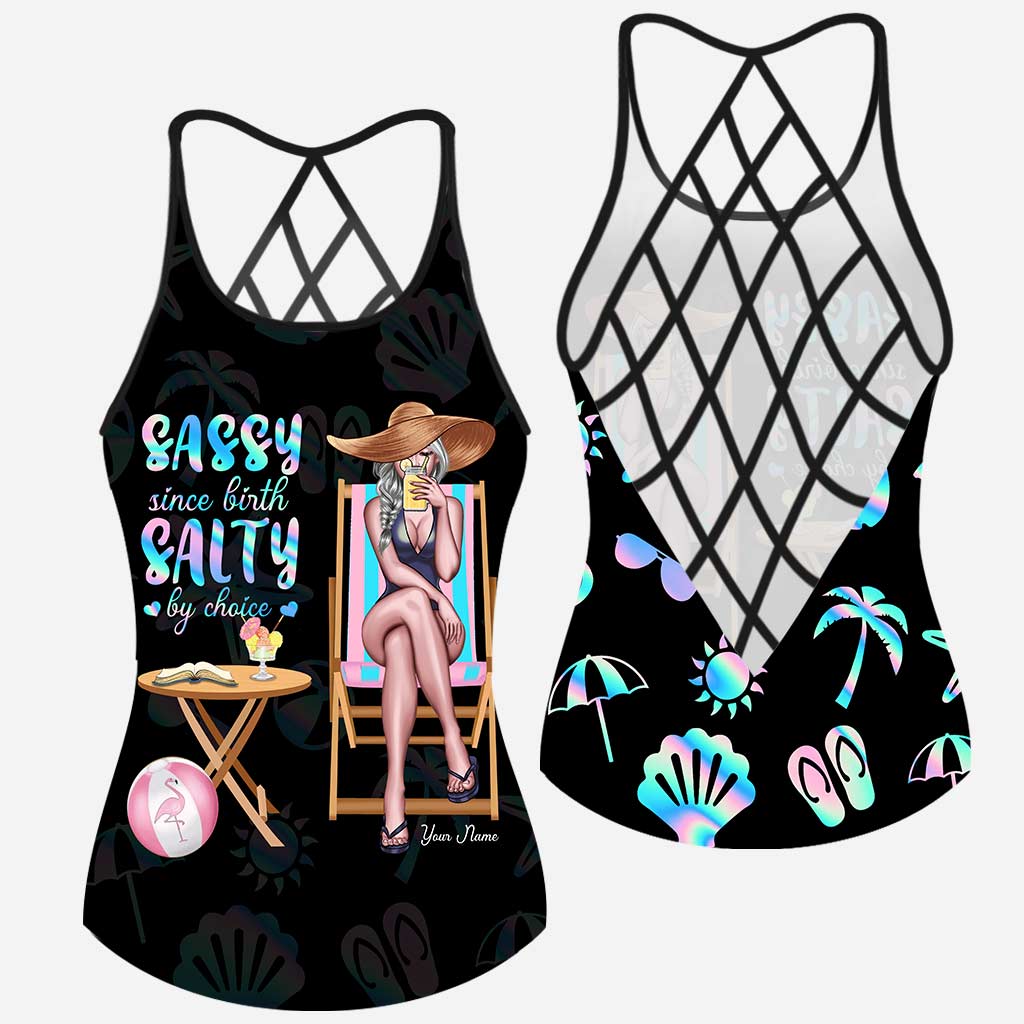 Beach Lovin' Girl - Personalized Sea Lover Cross Tank Top