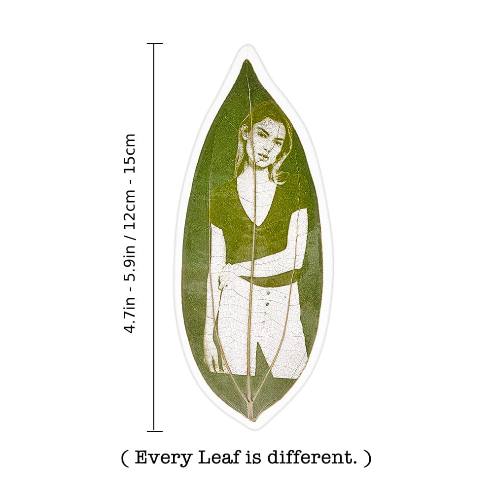 Any Photo - Personalized Photo Leaf Carving Bookmark