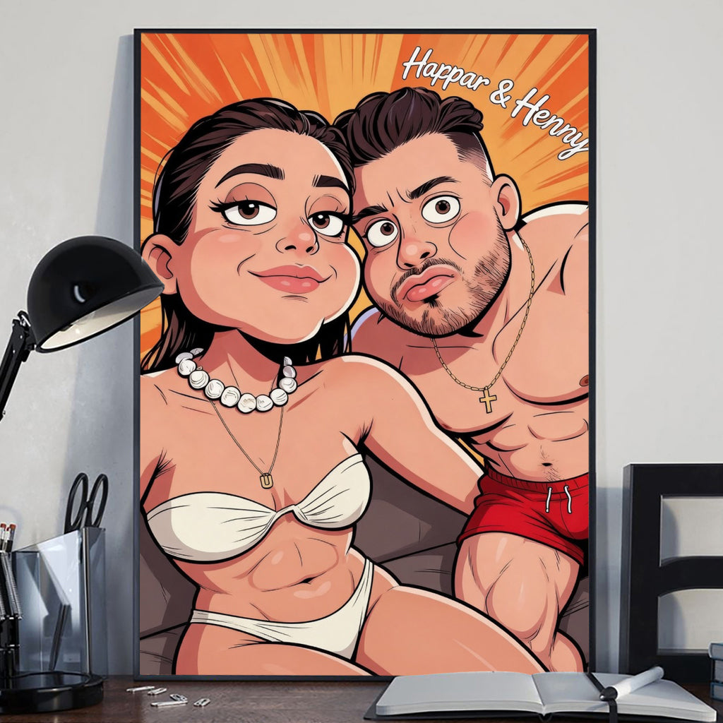 Custom Any Photo - Personalized Couple Canvas And Poster