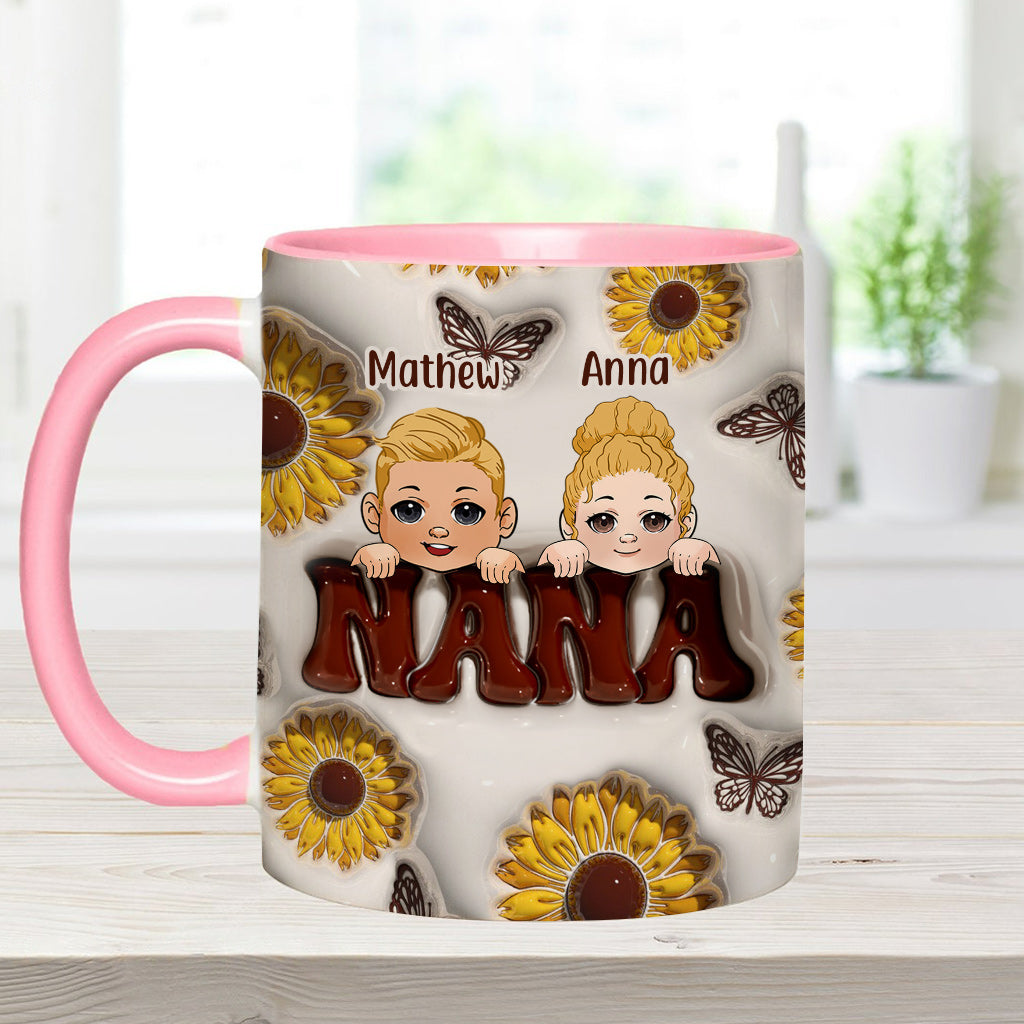 Best Grandma/Nana/Mimi Ever - Gift for grandma - Personalized Accent Mug