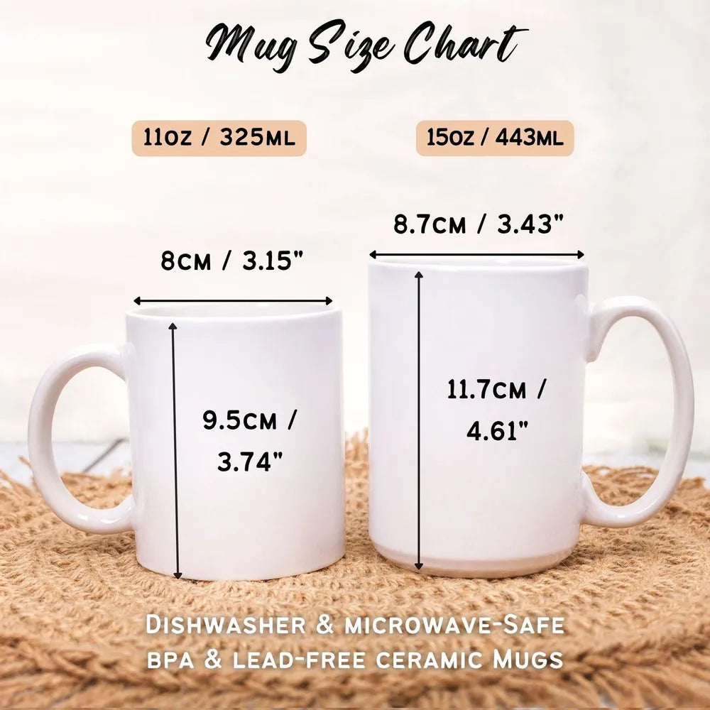 Custom Mother's Day Coffee Mug - Forever Linked Mother and Daughter Design for Cherished Moments