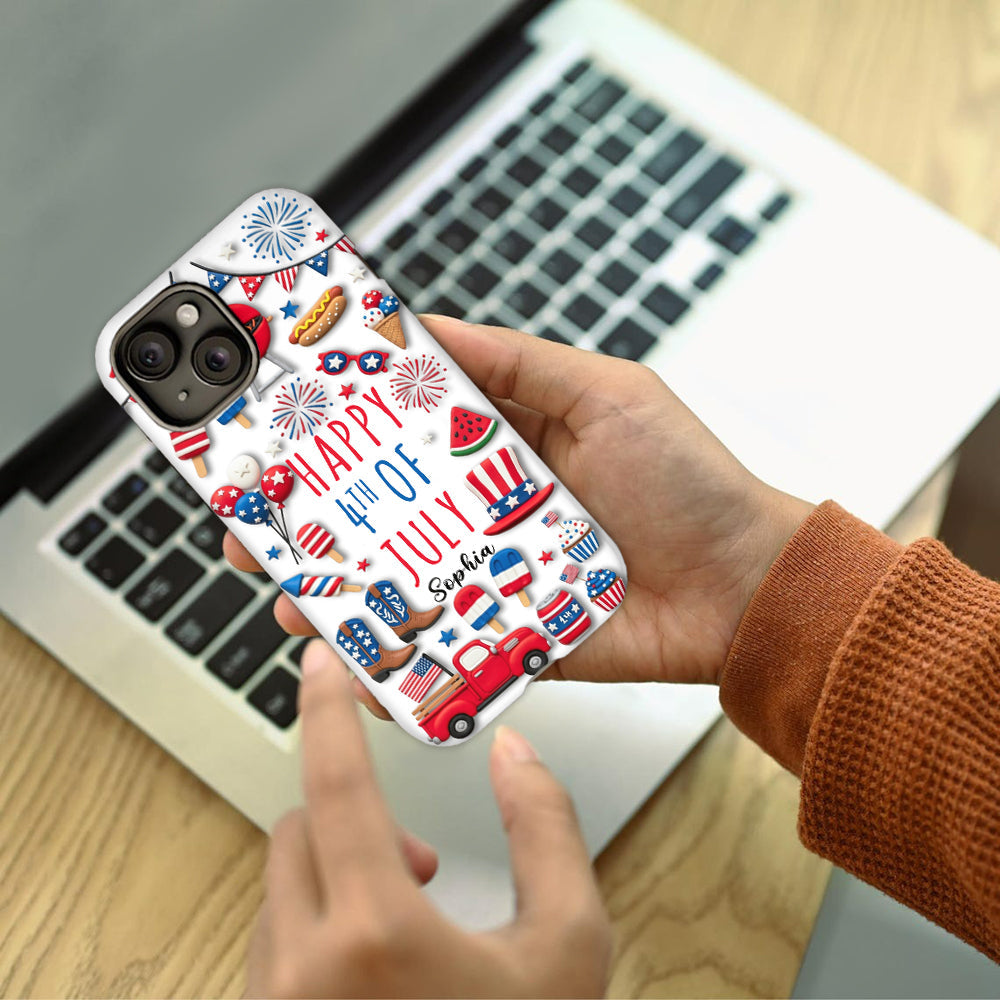 Happy 4th Of July - Personalized Independence Day/ 4th of July Full Print Phone Case