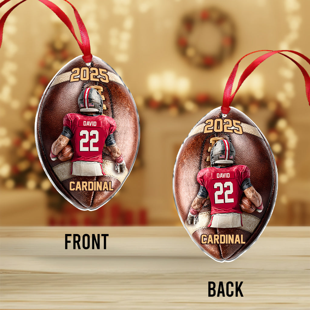 Game Day - Personalized Football Ornament